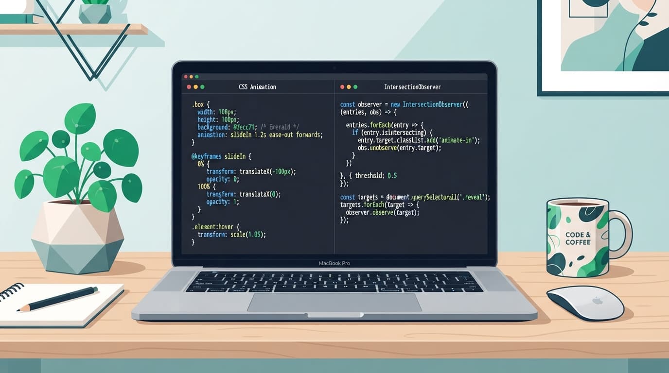Why I Ditched JS Animation Libraries for CSS and IntersectionObserver